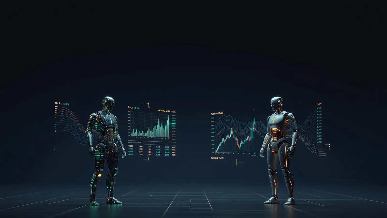 ChatGPT and Claude trading robots facing off